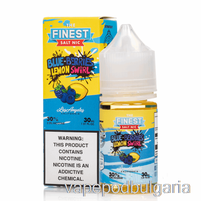 Vape Bulgaria Blue-berries Lemon Swirl - The Finest Candy Edition сол Nic - 30ml 30mg